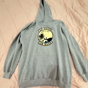 Gray Al Asad Air Base Hoodie
